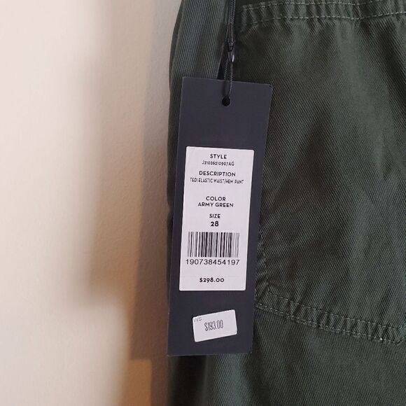 Veronica Beard Army Green High Rise Tedi Tapered Leg Pants Size 28/6 - Picture 9 of 14
